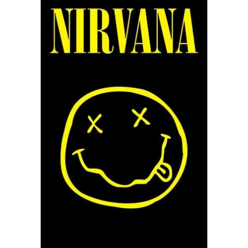 Live Nation Nirvana Smiley Maxi Poster, Multi-Colour, 61 x 91.5 cm