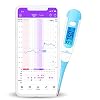 Easy@Home Digital Basal Thermometer with Blue Backlight LCD Display, 1/100th Degree High Precision and Memory Recall…