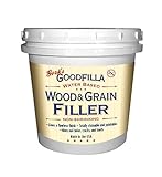 Water-Based Wood & Grain Filler (Trowel Ready) - Ebony - 1 Quart By Goodfilla | Replace Every Filler & Putty | Repairs, Finishes & Patches | Paintable, Stainable, Sandable & Quick Drying