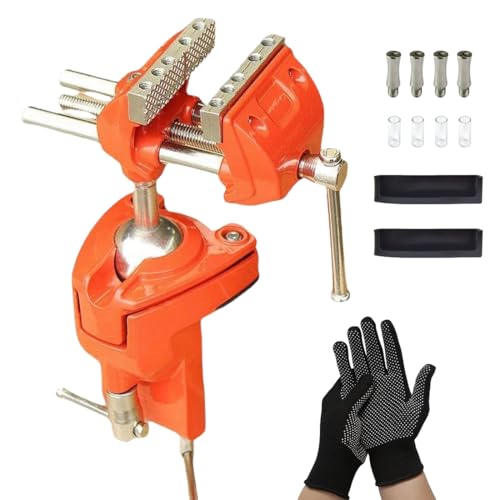 SYLPHID Bench Vise 3 Inch Heavy Duty, 360° Swivel...