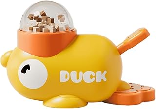 Dog Treat Dispenser Toy, Interactive Duck Shaped Dog Feeder Toy, Easy Clean Treat Dispenser with 3 Grain Outlets, Covers, Dog Food Dispenser Toy product image