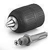 JTENG Mandrino Autoserrante 2-13mm Heavy Duty Keyless Drill Chuck Trapano Mandrino Chiusura Rapida con Adattatore SDS