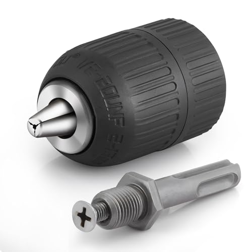 Schnellspannbohrfutter JTENG Bohrfutter Schnellspann mit 1/2'' SDS Plus Adapter Akkuwinkelbohrmaschine 2–13mm