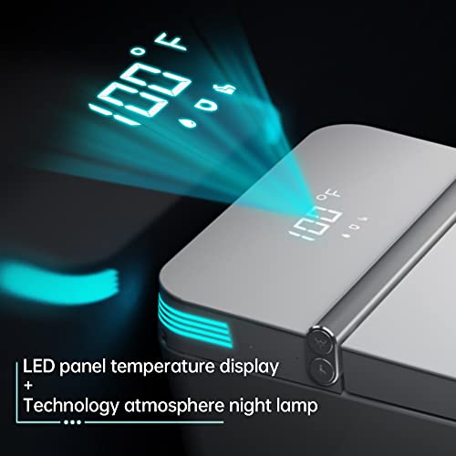 ARRISEA Smart Toilet with Bidet Built in, Foot Sensing Flushing Modern Toilet Bidets, Romote Controlling Heated Water & Warm Elongated Seat,Bidet Sests with Dryer, Built-in Water Tank, LED Light ARRISEA Smart Toilet with Bidet Built in, Foot Sensing Flushing Modern Toilet Bidets, Romote Controlling Heated Water & Warm Elongated Seat,Bidet Sests with Dryer, Built-in Water Tank, LED Light