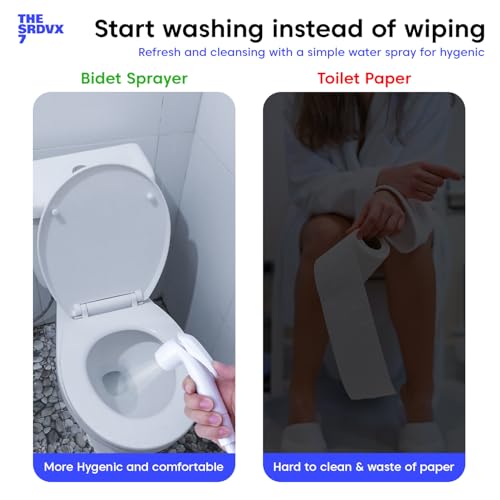Image of Health Faucet 1 metre PVC Tube Premium Jet Spray for Bathroom by (Kohinoor KRSNA) | High-Pressure Handheld Bidet Shower with Flexible Hose | Leak-Proof, Rust-Free & Easy Installation