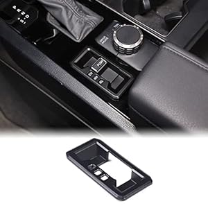 Aunginsy Car 4WD Mode Switch Button Panel Trim Cover Compatible with Toyota Tundra/Sequoia 2022-2023 Center Console 4WD Four-Wheel Drive Mode Frame Four-Wheel Drive Knob Frame Trim Inner Accessories