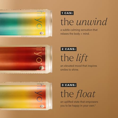 Image of Hiyo Organic Social Tonic - Tropical Pack, 12 Pack - N.A. Functional Seltzer, Sparkling Water Crafted with Organic Adaptogens, Nootropics & Botanicals