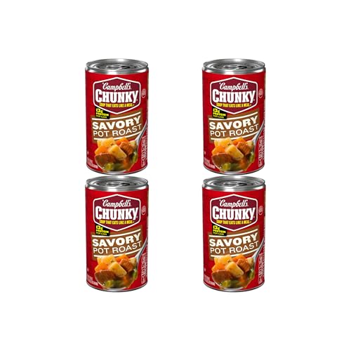 Campbell’s Chunky Soup, Savory Pot Roast Soup, 18.8 oz Can
