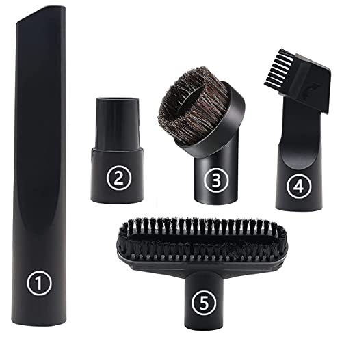 Staubsaugerdüse, 5-teilig, Staubsauger-Zubehör, für Staubsauger, Universal-Staubsaugerbürste, Ersatz für Staubsauger, 35 mm bis 32 mm, Schwarz Cover