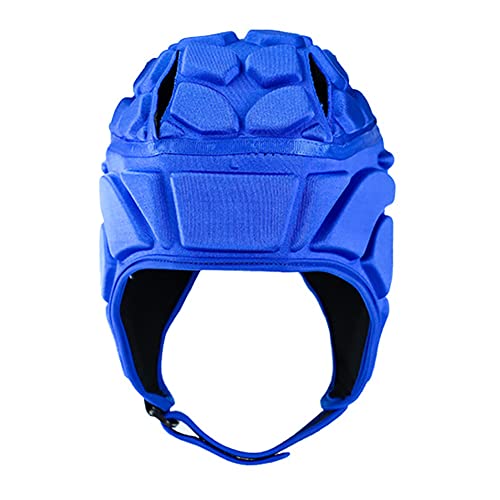 Soft Padded Headgear Rugby Protective Helmet Headguard Soft Shell Head Protector Goalkeeper Adjustable Soccer Goalie Helmet Support Rugby Flag Football Helmet Youth Kids Adults