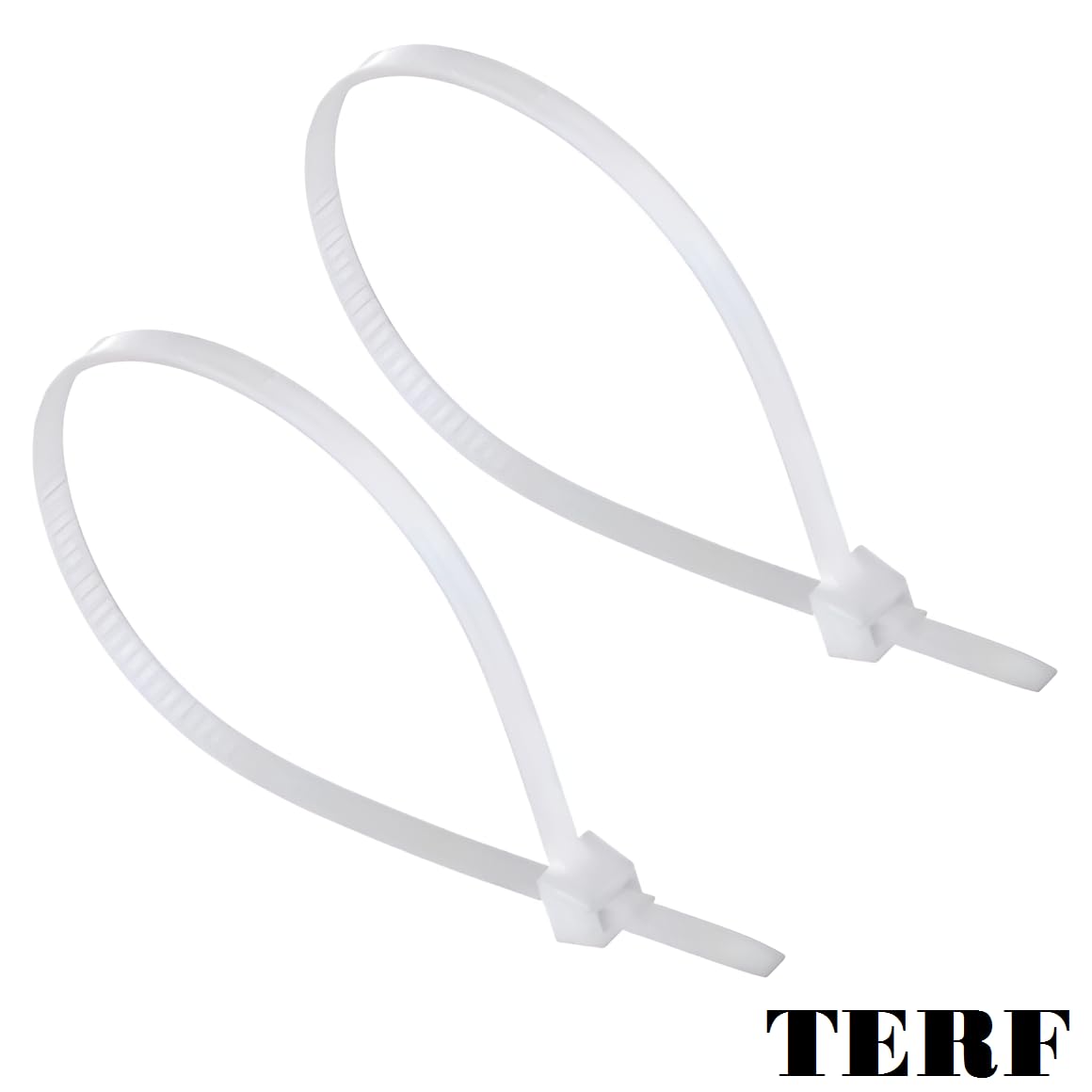 TERF® 50 Pcs Reusable White Cable Ties 370mm (14.57'') X 4.8mm Heavy Duty Nylon Releasable Adjustable Wire Cable Ties Zip Wraps Plastic Tie for Home Office Garden Garage Workshop DIY Purpose Use - Image 2