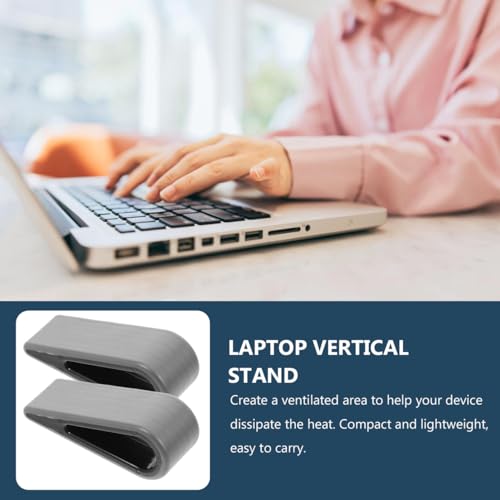 Base ergonómica para laptop ULTECHNOVO 2 piezas negra miniatura 3