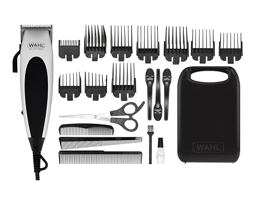 Wahl Home Pro Corded Hair Clipper, tondeuse à cheveux pour hommes, coupe de cheveux à domicile, set de tondeuses, kit de toilettage, tondeuse à fil, lames de coupe de...
