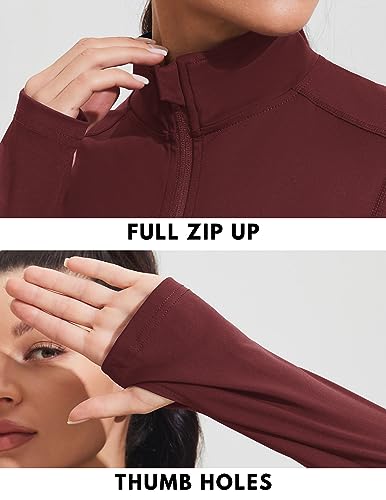 Pinspark Workout Jackets For Women Athletic Gym Running Yoga Jacket Full Zip Up Slim Fit Sports Tops With Pockets thumb #2