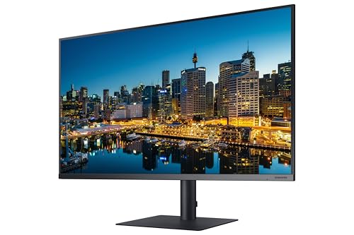 Image of Samsung 32 Inch Professional Monitor with 4K UHD Resolution and Thunderbolt 3, 1 Billion Color Support, HDR10, Game Mode, Daisy Chain, Display Port, HDMI, USB Ports (LF32TU870VWXXL, Dark Blue Gray)