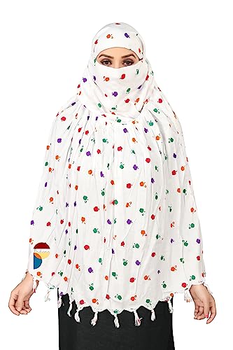 Image of Cotton Innovative Stylish Printed Pattern Fancy Scarf With Sun Protection Cover Face Cotton Driving Scarf for Women and Girls