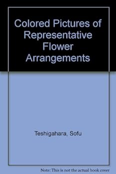 Hardcover Colored Pictures of Representative Flower Arrangements Book
