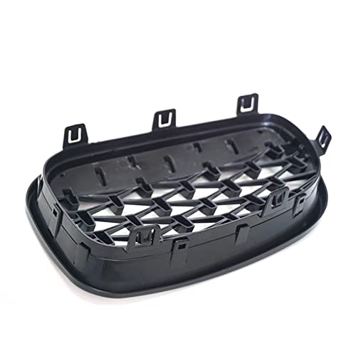 Grilles rein diamant noir brillant pour BMW Série 1 E81 E87 E82 E88
