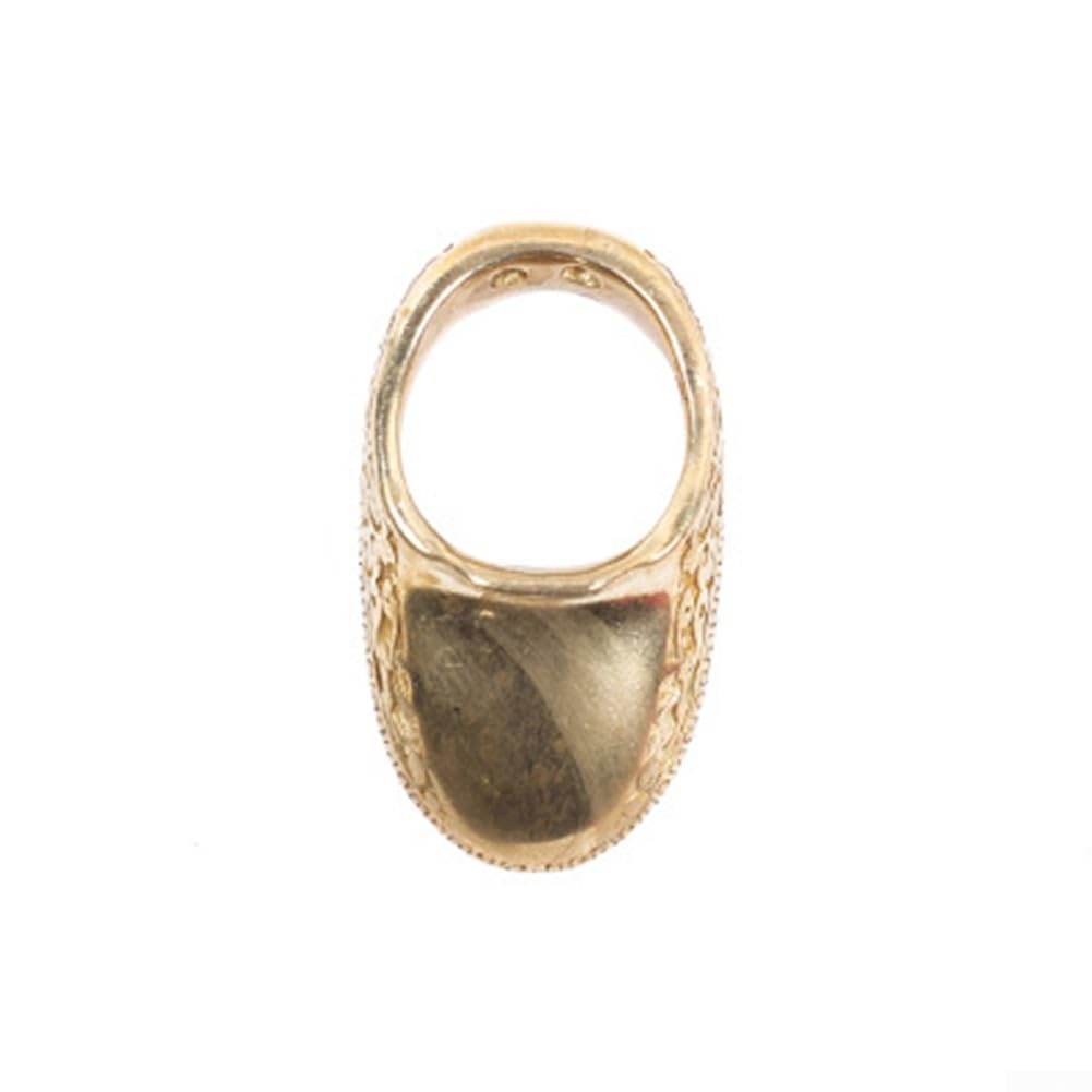 DAZZLEEX Anello per pollice per tiro con l'arco, 18-22 mm, in ottone, protezione per arco, arco, bersaglio per tiro con l'arco all'aperto e caccia