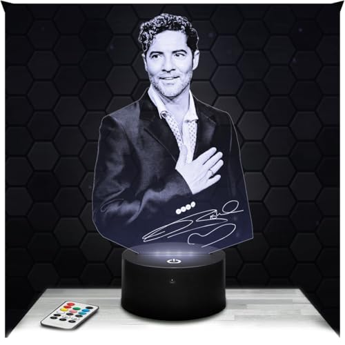Lampephoto.fr - Lámpara 3D D. Bisbal Decoración Cantante...