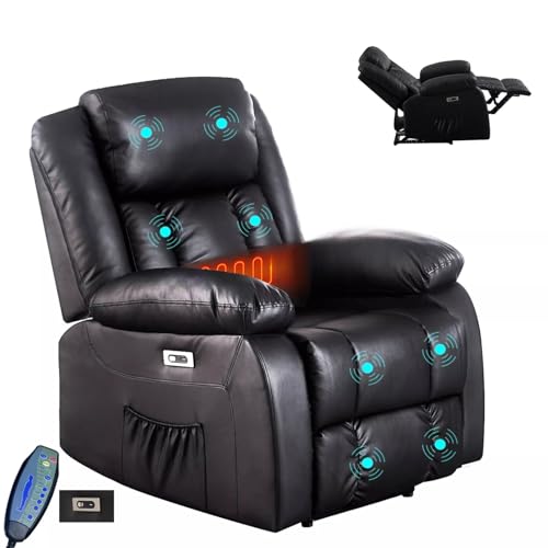 LSLIFE Elektrischer Sofa mit Massage- und Heizfunktion Sofa Massagesofa...