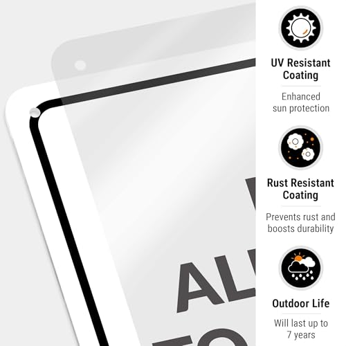 Image of Package Delivery Sign, Delivery Instructions All Package Front Door Sign, 10x14 Inches, Rust Free .040 Aluminum, Fade Resistant, Made in USA