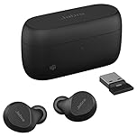 Jabra Evolve2 Buds True Wireless In-Ear Bluetooth Earbuds, Active Noise Cancellation (ANC) and 4-mic MultiSensor Voice Technology - Microsoft Teams Certified, works with all other meeting apps - Black