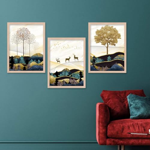 Image of kotart Modern Wall Art Framad Painting for Wall Decoration - Wall Paintings for Living Room, Bedroom - Big Size Wall Painting (Art 11, 13x17 inch)
