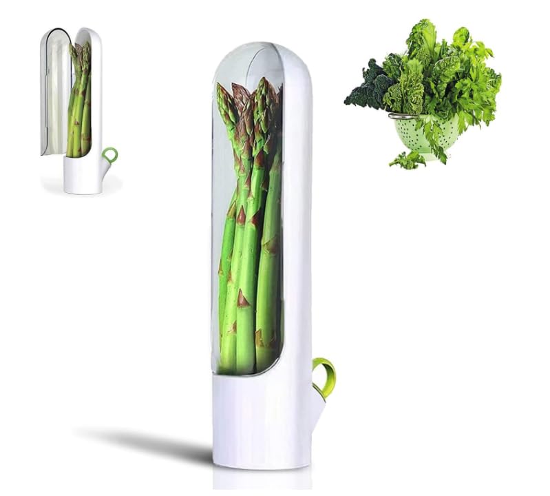 ZPSHYD Herb Keeper, Freshness Storage Container, Preserver Extend Shelf Life for Cilantro Mint, Parsley, Asparagus Maintain Longer