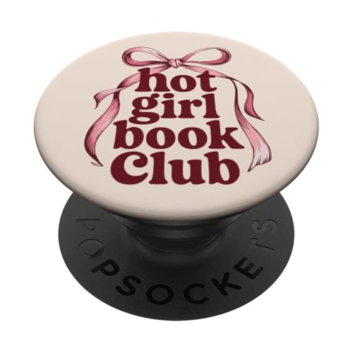 Hot Girl Book Club Ruban mignon PopSockets PopGrip Adhésif