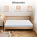 Crib Mattress, 52 x 27 Dual-Sided Memory Foam Baby and Toddler Mattress, Triple Layer Toddler Bed Mattress with Waterproof, Breathable, Removable Machine Washable Cover, Baby Mattresses for Crib