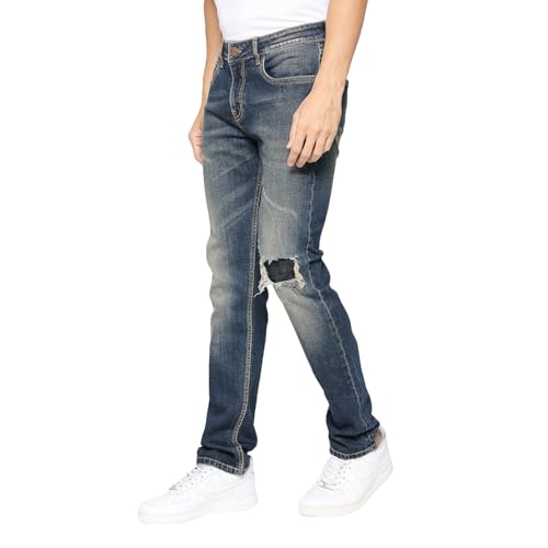 Image of Being Human Black Slim Straight Fit Men's Denims Clothing