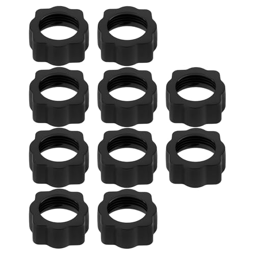 YINETTECH 10 Stück KFZ-Telefonhalterung Zum Anschrauben Kugelgelenkadapter Spannmutter für 17-mm-Kugeladapter für Kamera-DVR-Camcorder Telefonzubehör Pflaumenblütenform