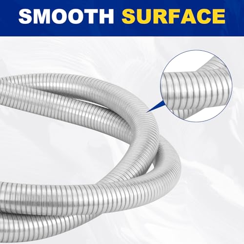 Piclafe 2.25" x 72" Length Universal Exhaust Flex Pipe, 2.25 Inch Flexible Exhaust Pipe by Piclafe - Used condition - Image 6