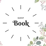  Guest Book: Flower Corolla Crown , Design Book For Guests To Sign