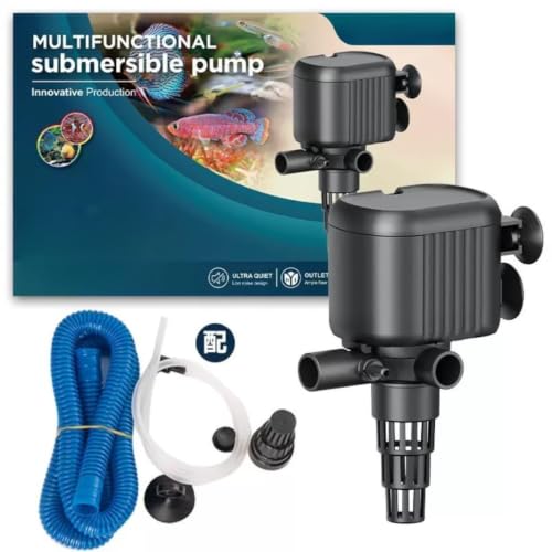 Image of VAYINATO AWP882, 50% Energy Saving 3-in-1 Multifunction Submersible Pump Power Head for Aquarium Fish Tank | High Flow Water Circulation | Ideal for Top Filters (20Watts | 1400L /Hr | 1.2M H)