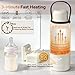 Flybee Portable Bottle Warmer for Travel - 3Min Fast Heating Bottle Warmer for Breastmilk & Water, Portable Milk Warmer for Baby On The Go with 17oz Capacity & Precise Temp Control for Car, Airplane