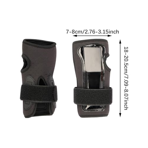 Muñequeras de esquí ajustables de neopreno con protección contra impactos 3