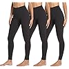 yeuG-3-Pack-Black-Leggings-for-Women-High-Waist-Leggings-Tummy-Control-Yoga-Pants Women's Soft Leggings-3 Pack High Waisted Black No See-Through Leggings Tummy Control Workout Yoga Pants (3 Pack Black,Black,Black, Small-Medium)