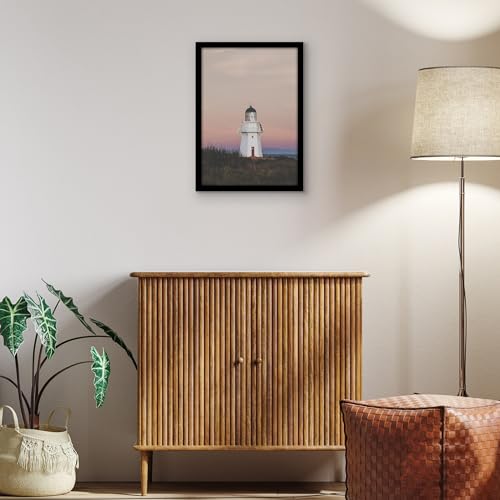 Americanflat 14x20 Picture Frame with Polished Plexiglass - Black Picture Frame - Wide Photo Frames Made of Engineered Wood for Vertical or Horizontal Wall Display - Epic Collection - Black