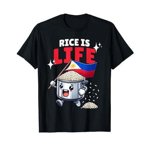 Pinoy Pinay lover of rice is life funny Filipino rice cooker T-Shirt