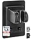 BLUMBACH® Duschkopfhalterung ohne Bohren - DAS ORIGINAL - Duschhalterung kleben statt Bohren - Neigung verstellbar, schwarz, Duschkopf Halterung, Shower head holder mit extra starkem Klebepad