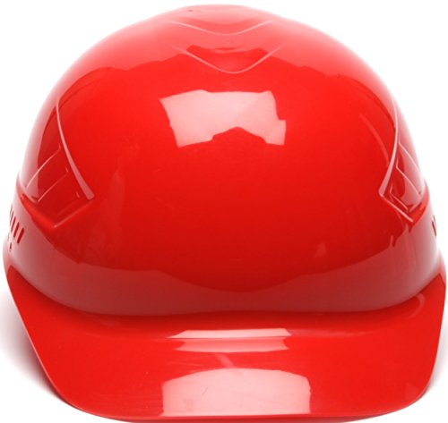 Pyramex Ridgeline 4 Point Glide Lock Suspension Bump Cap, Red #TOP1