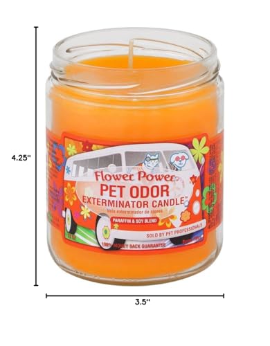 Image of Flower Power Pet Oder Exterminator Candle 13 oz