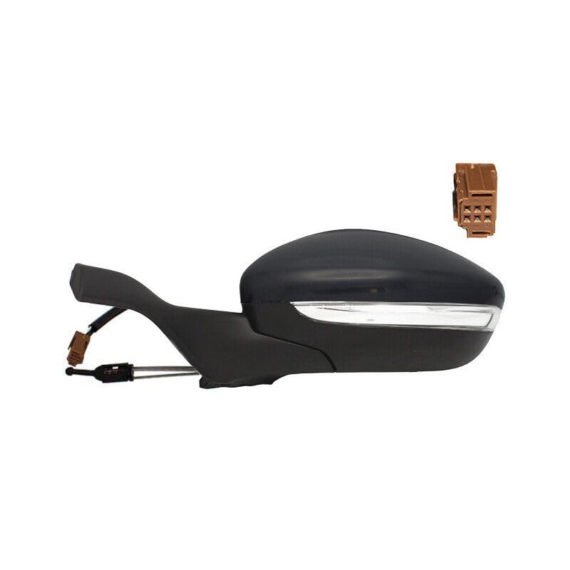 Rétroviseur mécanique gauche noir avec miroir orientable pour Peugeot 208