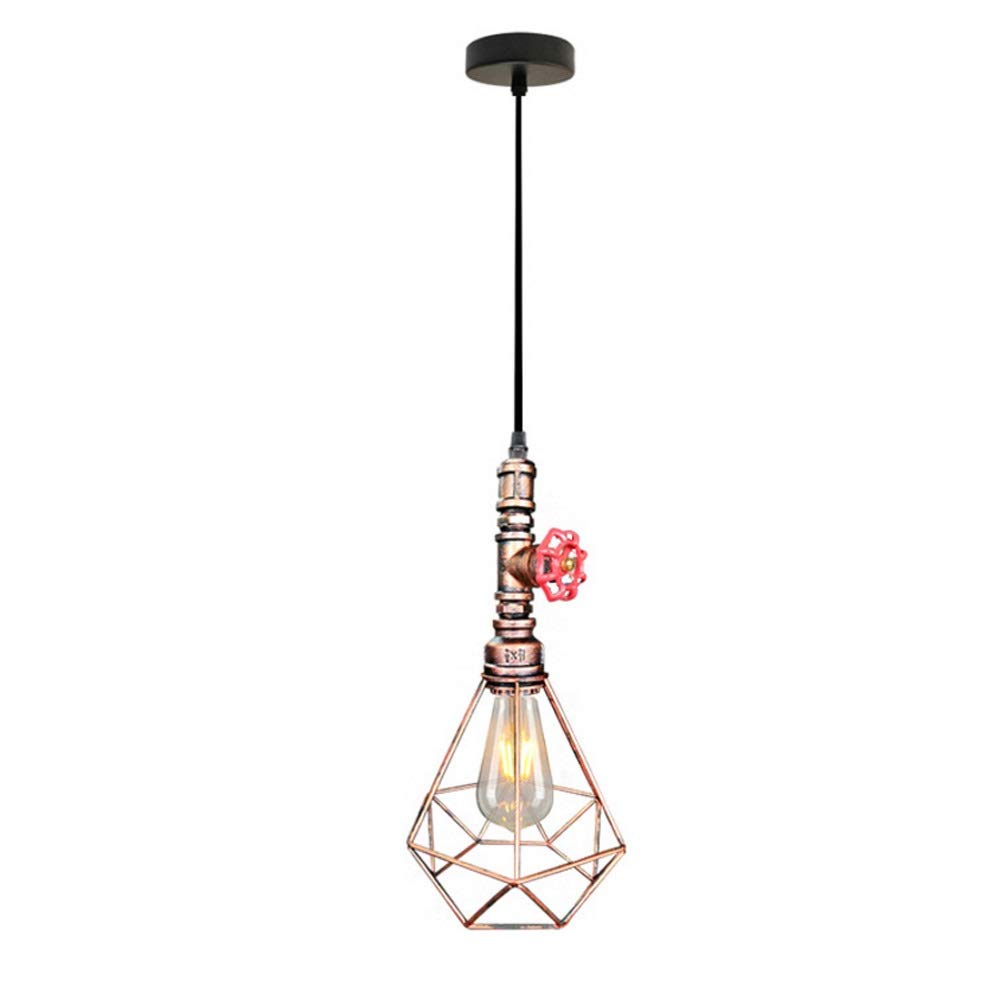 Lampe à vent industrielle rétro E27 suspension plomberie pour bar