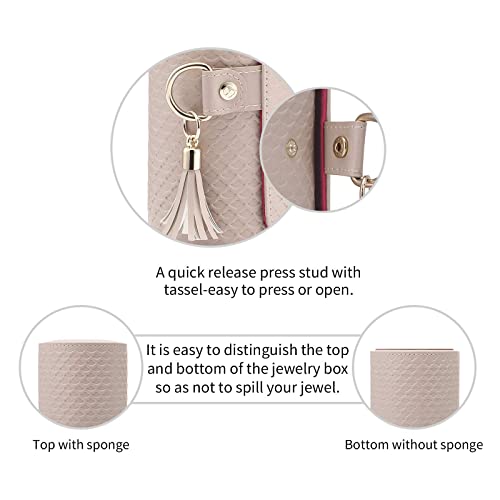 Vlando Viaggio Small Jewelry Case, Travel Accessory Storage Box