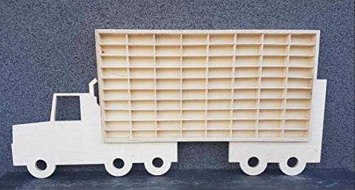 ☆ Lunghezza totale e altezza con camion: 120 cm x 50 cm. Dimensioni vassoio: 80 cm x 40 cm. Dimensioni scomparto singolo: 9 cm x 3,5 cm.