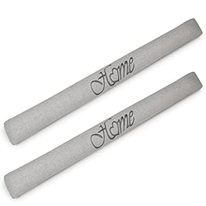 Beautissu Tochtstopper 90cm Tuuli – 1kg Zware Deur Tochtrol als Windstopper voor Deuren en Ramen – Lang Tochtwering Kussen Home – Deurworst in Grijs