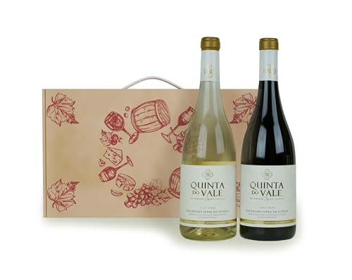 Cesta Navidad Vinos DOC DÃO 750 ml - Quinta do Vale - 2 botellas